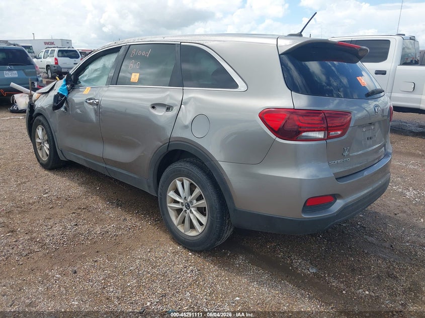 Vin: 5xypg4a34kg544508, lot: 45788946, kia sorento 2.4l lx 20193