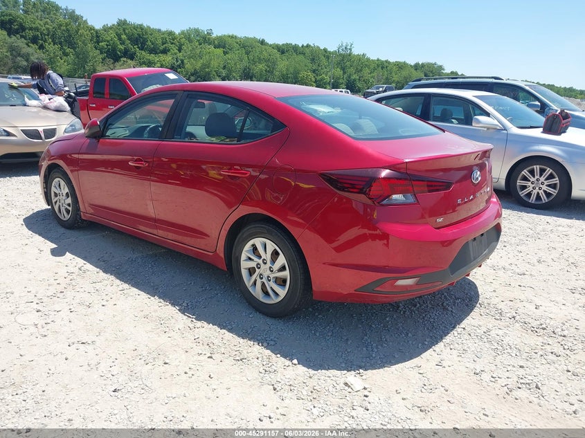 Vin: 5npd74lf7kh441618, lot: 45788993, hyundai elantra se 20193