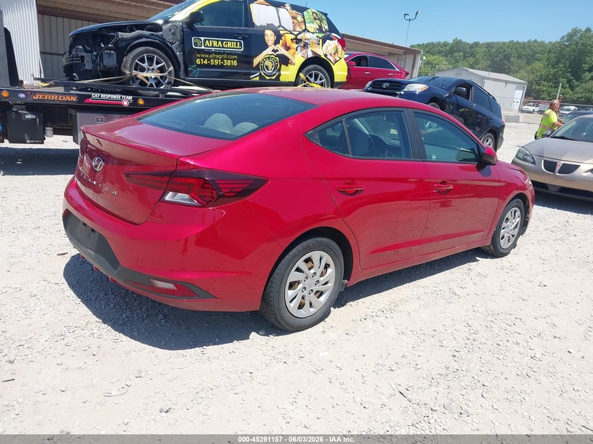 Vin: 5npd74lf7kh441618, lot: 45788993, hyundai elantra se 20194