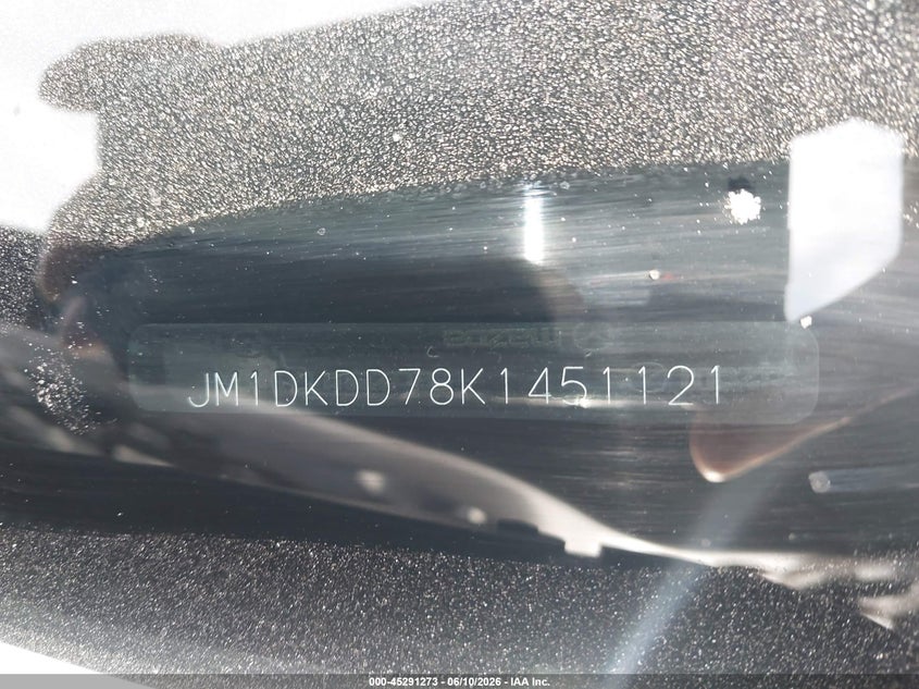 2019 Mazda Cx-3 Grand Touring VIN: JM1DKDD78K1451121 Lot: 45291273