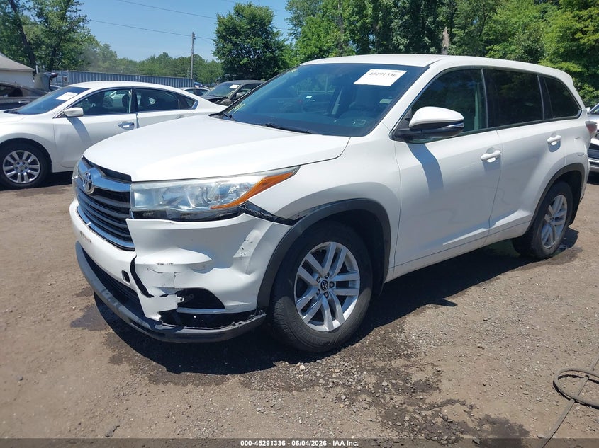 2016 Toyota Highlander Le V6 VIN: 5TDBKRFH4GS317548 Lot: 45291336