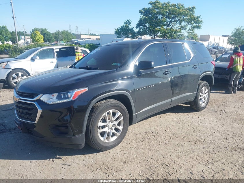 Vin: 1gnerfkw2jj176633, lot: 45789183, chevrolet traverse ls 20182