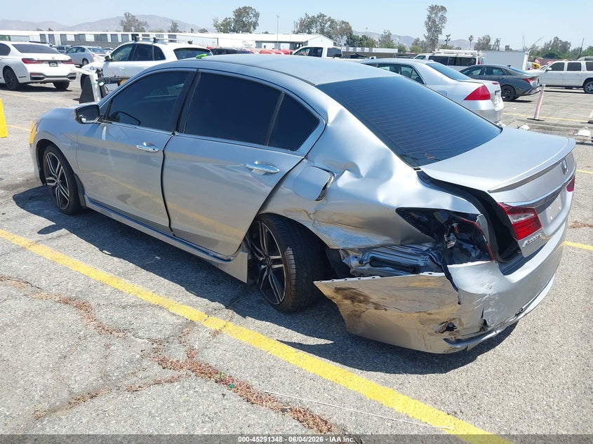 Vin: 1hgcr2f57ga167804, lot: 45789184, honda accord sport 20163