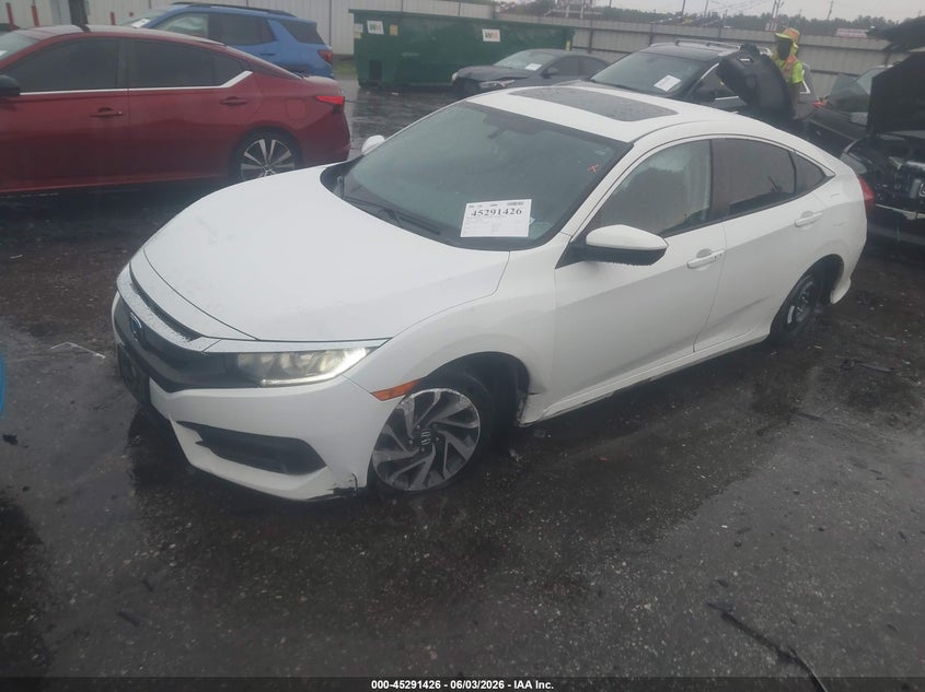 Vin: 2hgfc2f70gh517422, lot: 45789262, honda civic ex 20162