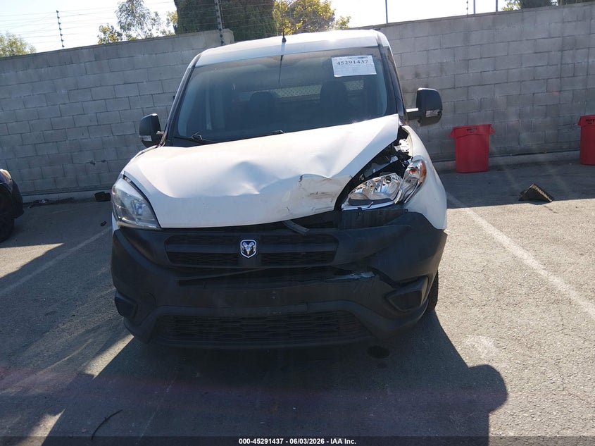 2018 Ram Promaster City Tradesman VIN: ZFBERFAB6J6L24196 Lot: 45291437