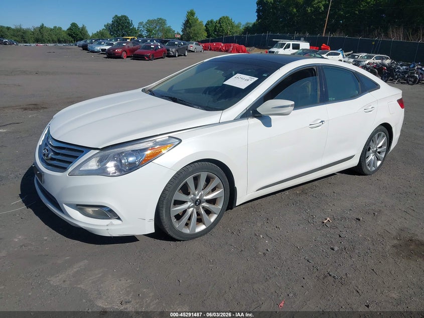 Vin: kmhfh4jg0ea388947, lot: 45789323, hyundai azera limited 20142