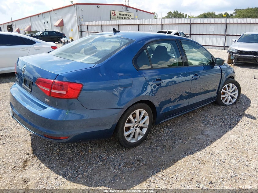 Vin: 3vwd17aj0fm282397, lot: 45789358, volkswagen jetta 1.8t se 20154