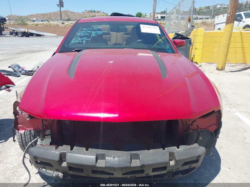 2012 Ford Mustang V6 Premium VIN: 1ZVBP8AM5C5247698 Lot: 45291531