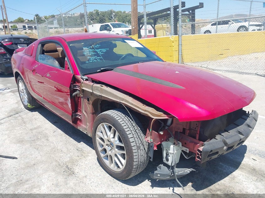 2012 Ford Mustang V6 Premium VIN: 1ZVBP8AM5C5247698 Lot: 45291531