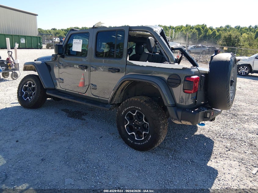 Vin: 1c4jjxr66pw516971, lot: 45789369, jeep wrangler 4xe rubicon 4x4 20233