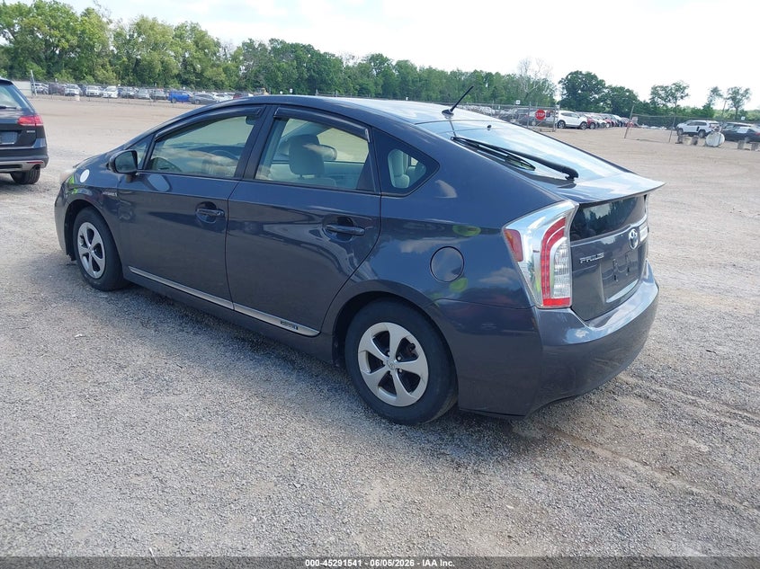 Vin: jtdkn3du7c5452382, lot: 45789377, toyota prius two 20123
