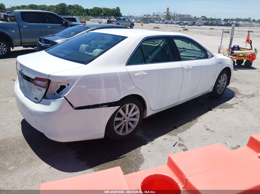 Vin: 4t1bd1fk3cu053201, lot: 45789391, toyota camry hybrid xle 20124