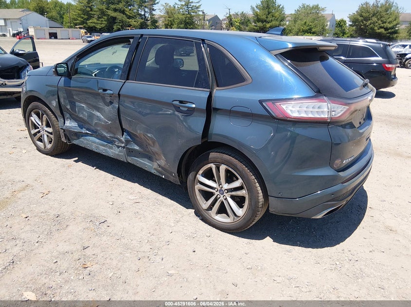 Vin: 2fmpk4ap6gbb91472, lot: 45789442, ford edge sport 20163