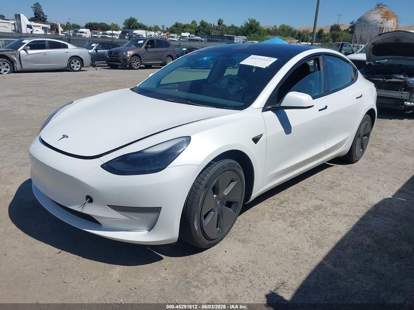 Vin: 5yj3e1ea3pf400216, lot: 45789448, tesla model 3 rear-wheel drive 20232