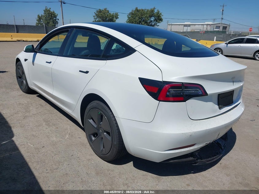 Vin: 5yj3e1ea3pf400216, lot: 45789448, tesla model 3 rear-wheel drive 20233