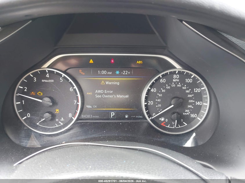 2019 Nissan Murano Sv VIN: 5N1AZ2MS2KN153630 Lot: 45291701