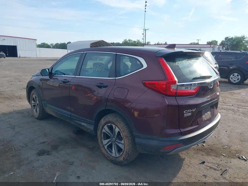 Vin: 2hkrw6h36jh230105, lot: 45789538, honda cr-v lx 20183