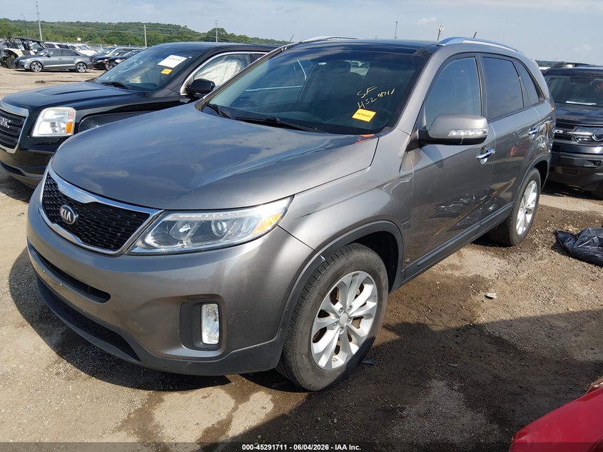 Vin: 5xyku4a76eg492793, lot: 45789547, kia sorento ex v6 20142
