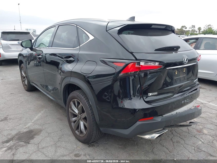 Vin: jtjyarbz8g2049488, lot: 45789562, lexus nx 200t f sport 20163