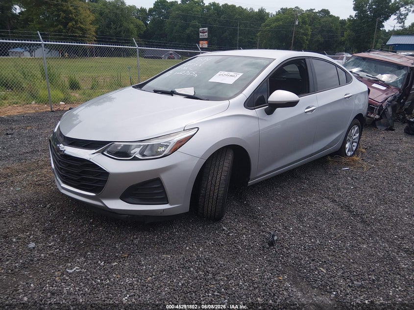 Vin: 1g1bc5sm4k7102725, lot: 45789638, chevrolet cruze ls 20192