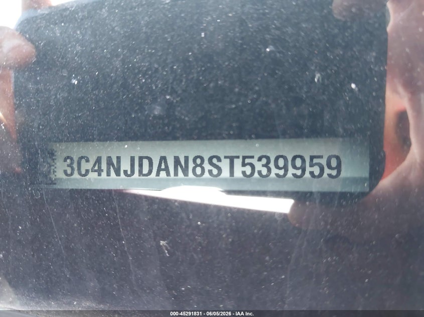 2025 JEEP COMPASS 2.0L I-4 DI, DOHC, V(VIN: 3C4NJDAN8ST539959