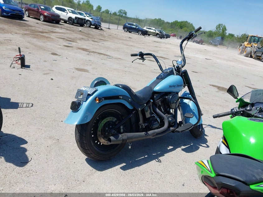 2012 Harley-davidson Fat boy Flstf Fatboy blue Lot 111045291956 Vin 1HD1BXV10CB032236
