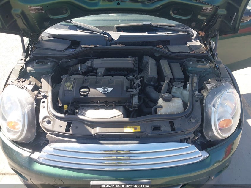 2012 Mini Cooper 1.6 green Lot 111045291965 Vin WMWSU3C59CT261715