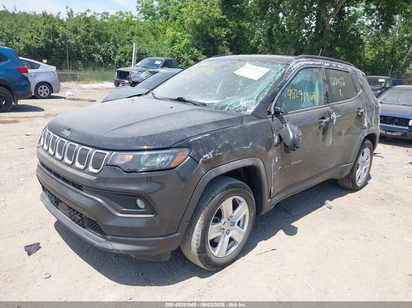 Vin: 3c4njdbb4nt120452, lot: 45789803, jeep compass latitude 4x4 20222