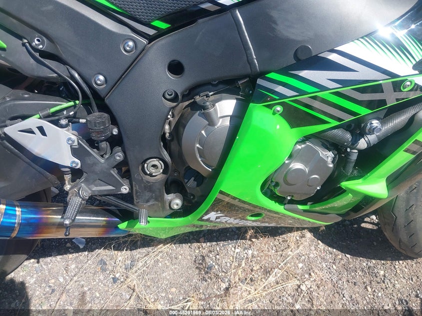 2016 Kawasaki Zx1000 R VIN: JKAZXCR15GA000543 Lot: 45291969