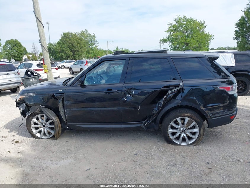 2014 Land Rover Range Rover Sport 3.0L V6 Supercharged Hse VIN: SALWR2VF3EA305110 Lot: 45292041