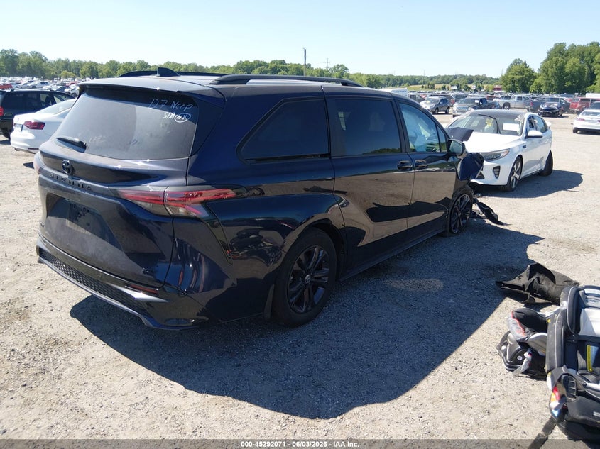 Vin: 5tddskfc0ss167127, lot: 45789907, toyota sienna xse 20254