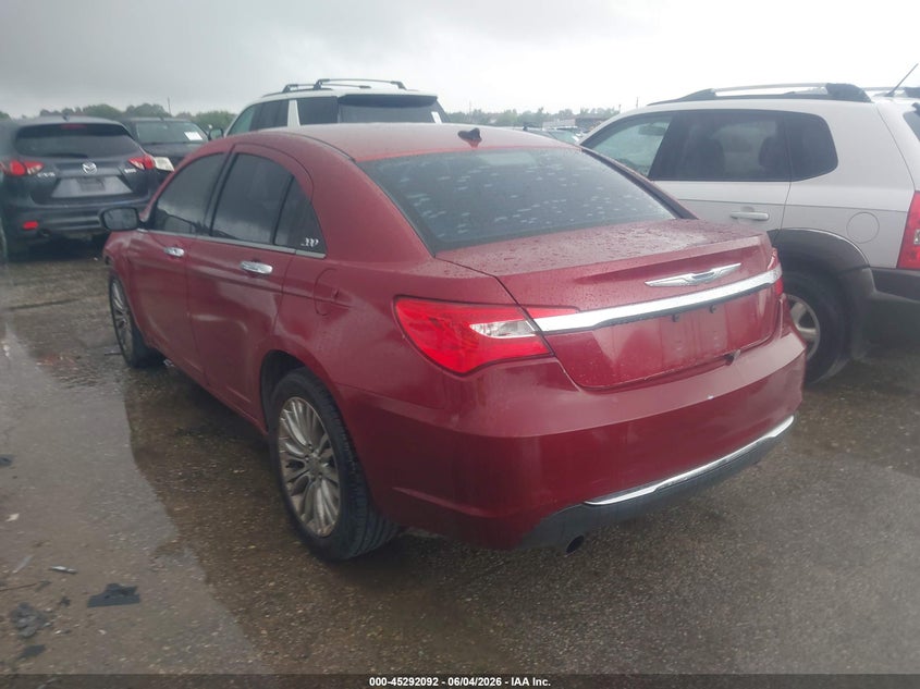 Vin: 1c3ccbcg9cn307719, lot: 45789928, chrysler 200 limited 20123