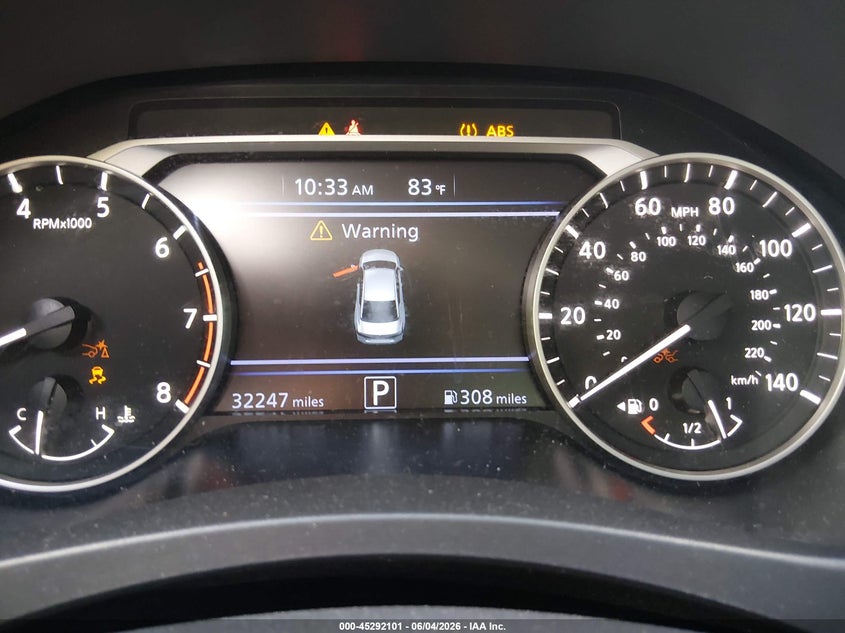 2025 Nissan Altima Sv Fwd VIN: 1N4BL4DV9SN352602 Lot: 45292101