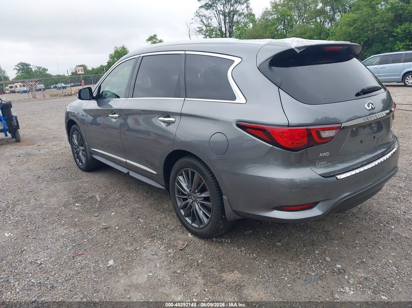Vin: 5n1dl0mm5lc530761, lot: 45789984, infiniti qx60 luxe awd 20203