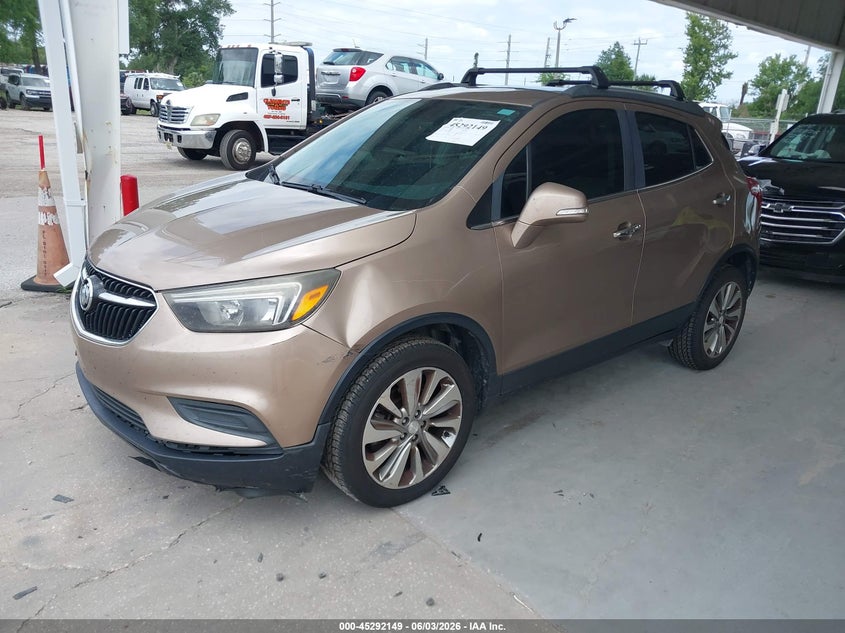 Vin: kl4cjasb5jb513873, lot: 45789985, buick encore preferred 20182