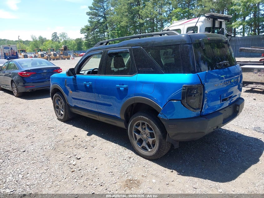 Vin: 3fmcr9d95nre10540, lot: 45790000, ford bronco sport badlands 20223