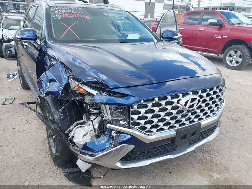 2022 Hyundai Santa Fe Limited VIN: 5NMS4DAL9NH391489 Lot: 45292180