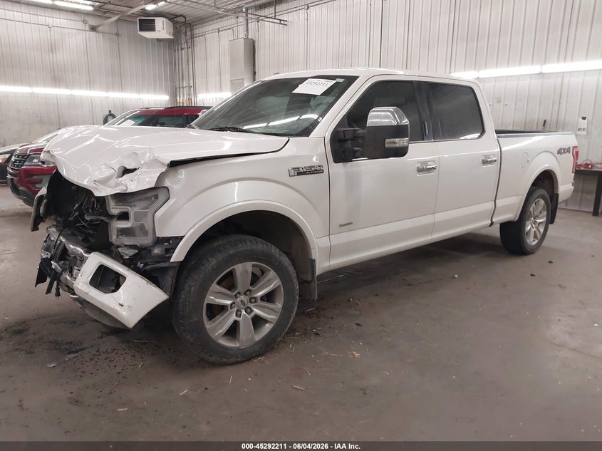 Vin: 1ftfw1eg0ffc53619, lot: 45790047, ford f-150 platinum 20152