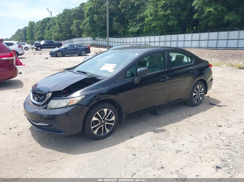Vin: 19xfb2f89ee075954, lot: 45790056, honda civic ex 20142