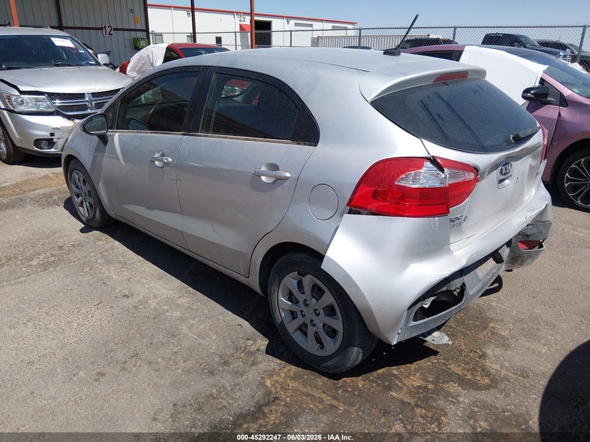 Vin: knadm5a31e6354297, lot: 45790083, kia rio lx 20143