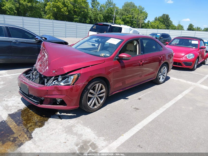 Vin: 1vwla7a36kc000160, lot: 45790109, volkswagen passat 2.0t wolfsburg edition 20192