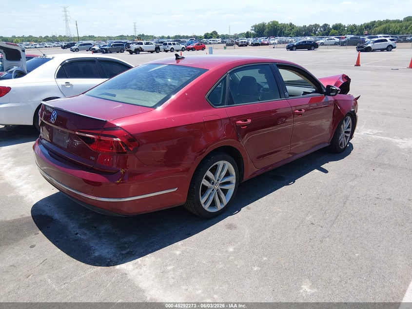 Vin: 1vwla7a36kc000160, lot: 45790109, volkswagen passat 2.0t wolfsburg edition 20194