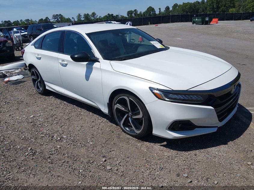 2021 HONDA ACCORD auction photo 1