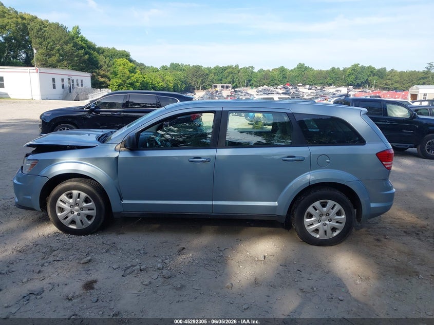 2013 Dodge Journey 2.4 American Value Pkg blue Lot 111045292305 Vin 3C4PDCABXDT710164
