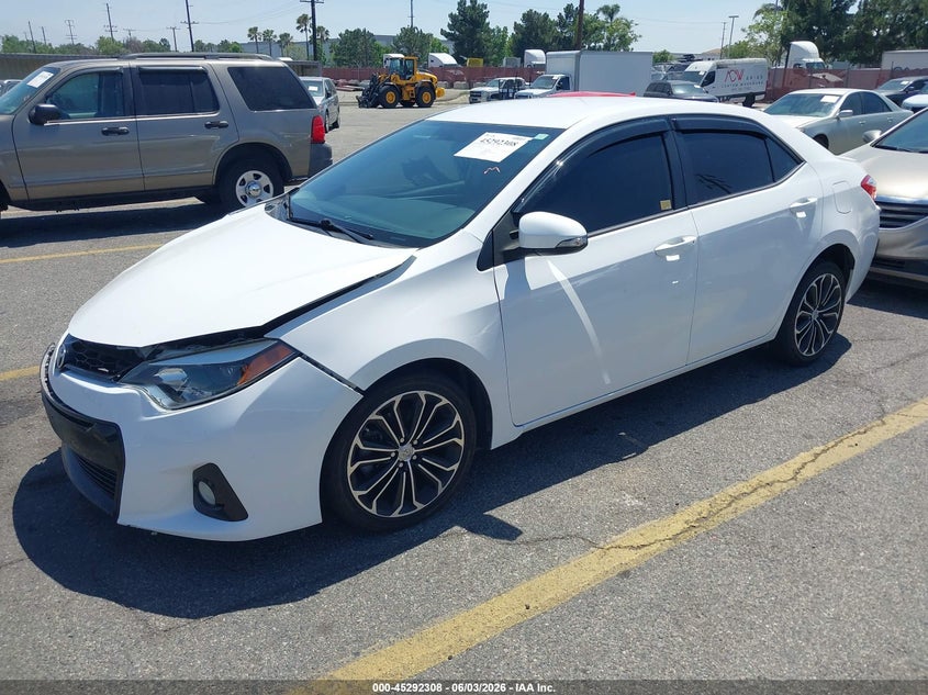 Vin: 5yfburhe7gp567727, lot: 45790144, toyota corolla s plus 20162