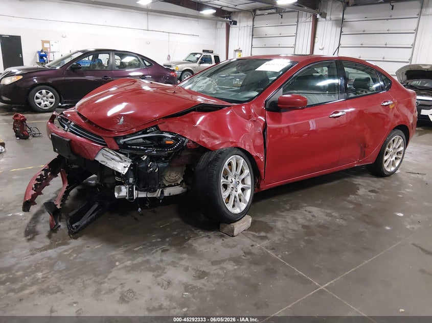 Vin: 1c3cdfca0dd131988, lot: 45790169, dodge dart limited 20132