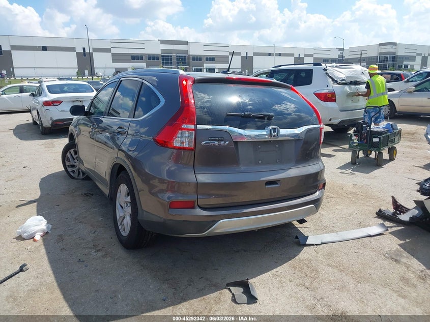 Vin: 2hkrm3h73fh536306, lot: 45790178, honda cr-v ex-l 20153