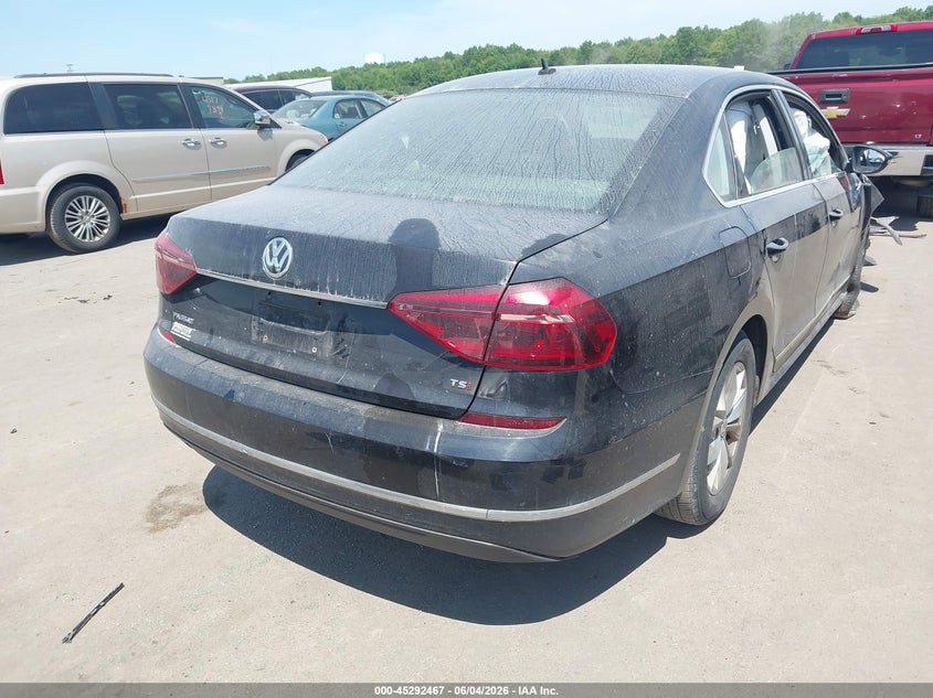 Vin: 1vwat7a31hc050622, lot: 45790303, volkswagen passat 1.8t s 20174