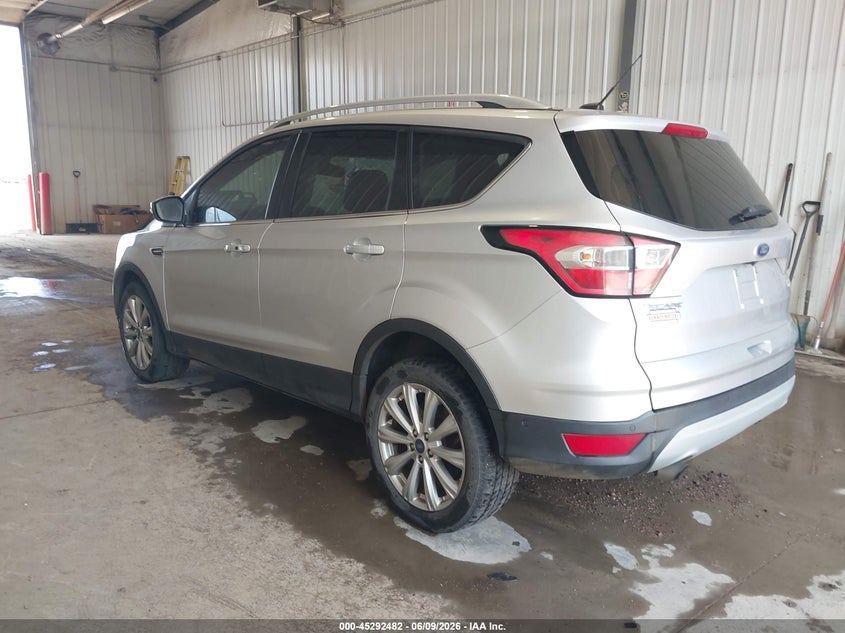 Vin: 1fmcu9j93hub58223, lot: 45790318, ford escape titanium 20173