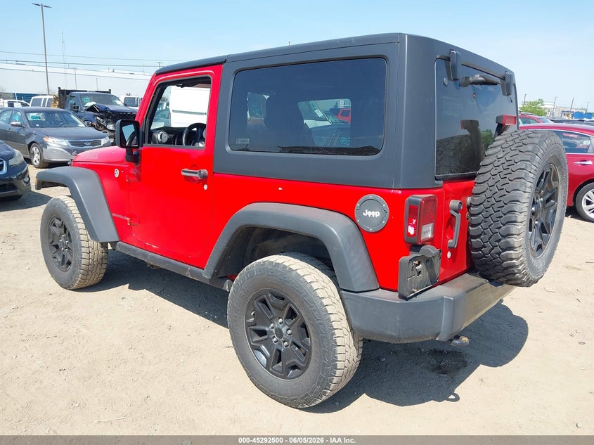 Vin: 1c4ajwag3hl684262, lot: 45790335, jeep wrangler willys wheeler 20173